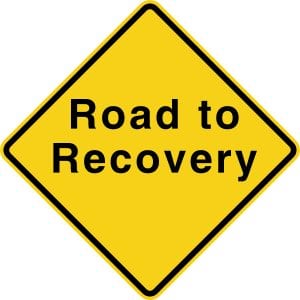 Road To Recovery Sign