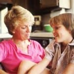 mom with kid