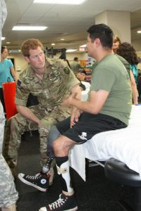 Prince Harry of Wales visits WRNMMC
