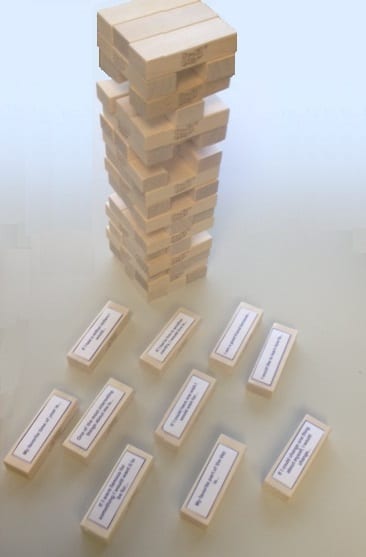 Jenga Block Communication Board