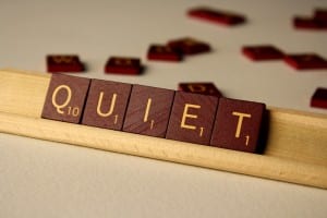 scrabble letters quiet