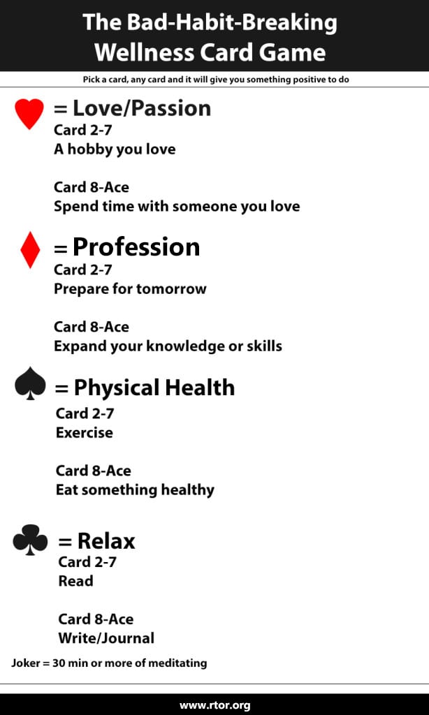 The BadHabitBreaking Wellness Card Game