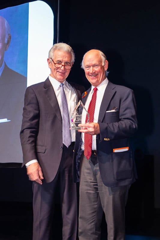 Michael Parker, with the host, James Naughton