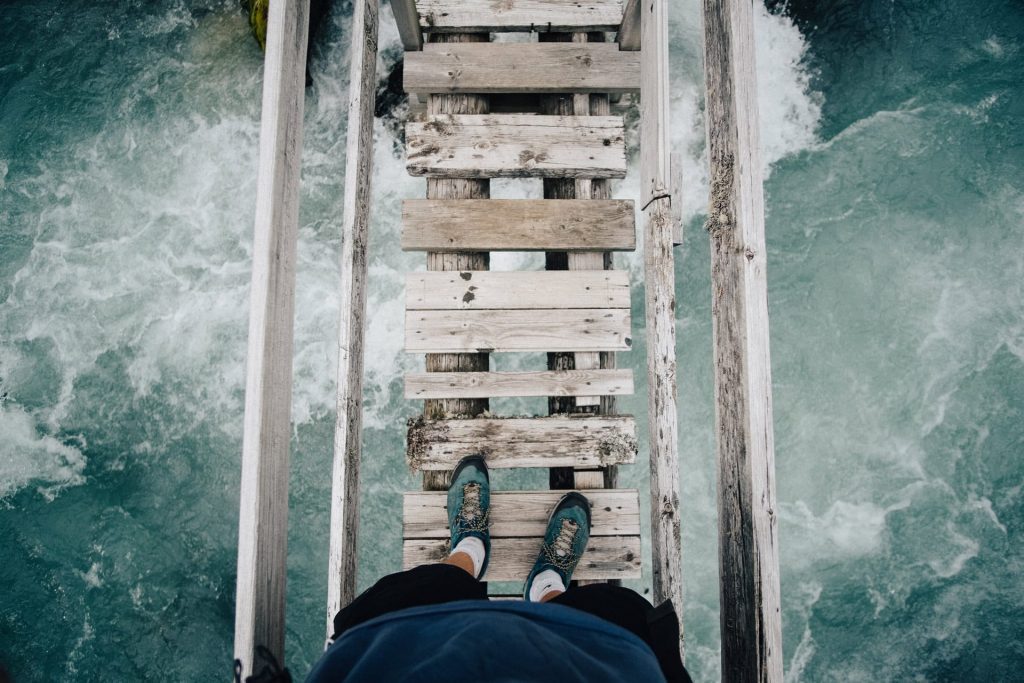 scary foot bridge