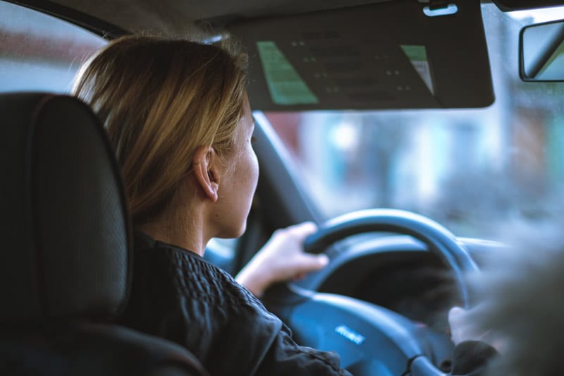 young woman driver