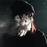 man smoking marijuana