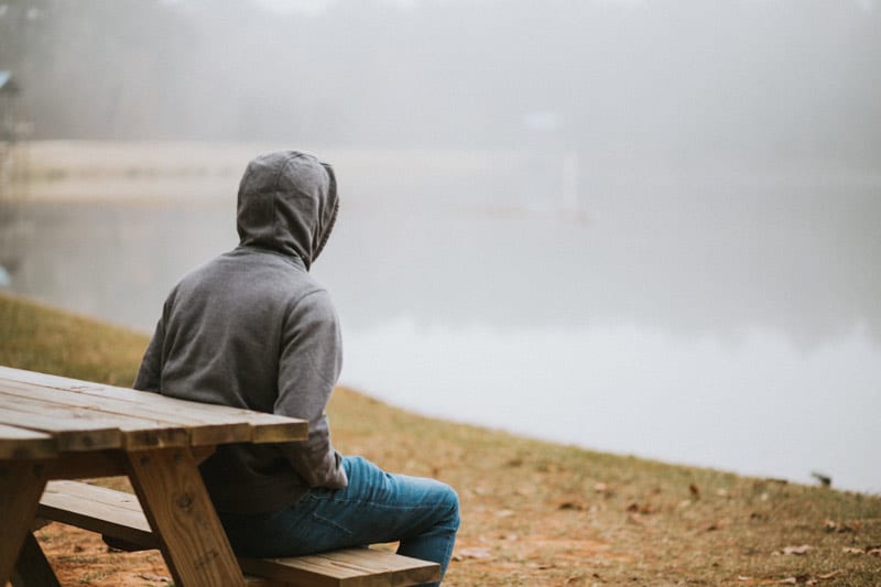 young man in hoodie