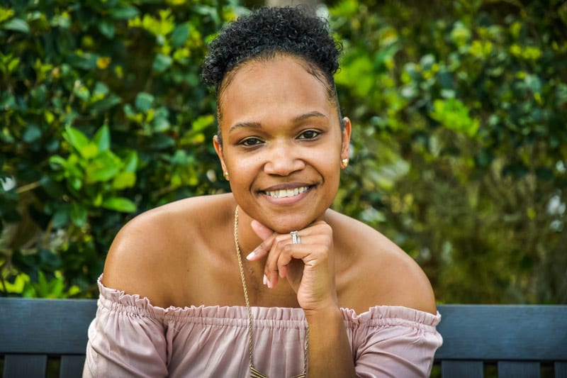 smiling black woman