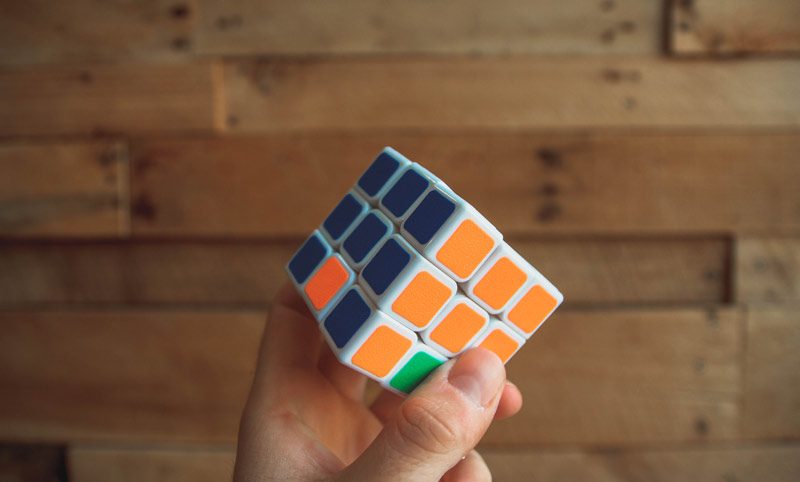 Rubik’s Cube close-up
