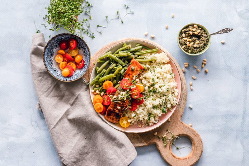 healthy salad plate