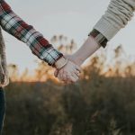 couple holding hands