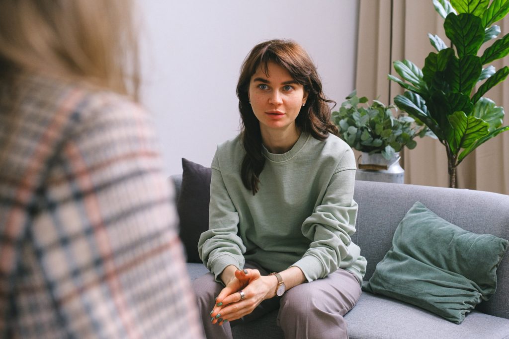 women in counseling session