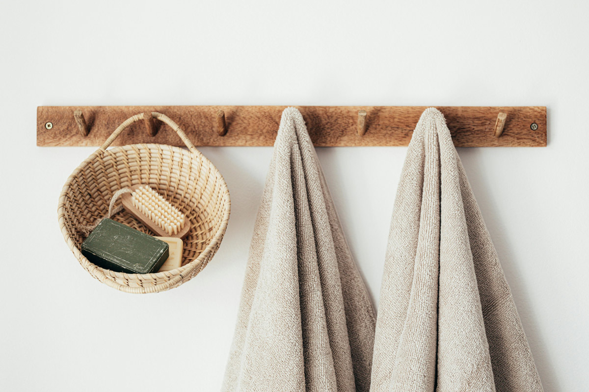 towels on rack