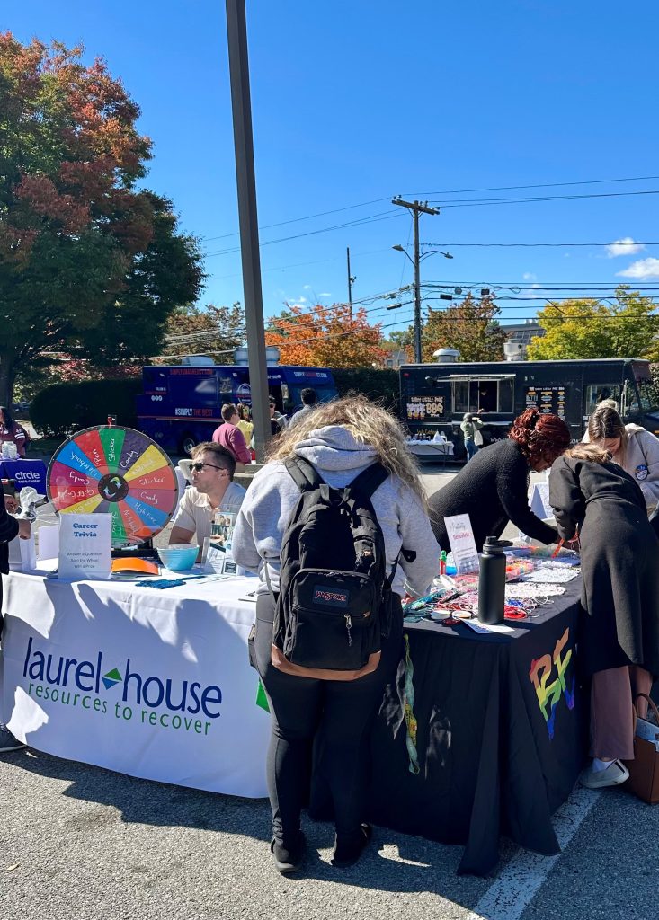 Laurel House staff at a Fresh Check student event at CT State Community College Norwalk.